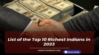 List of the Top 10 Richest Indians in 2023