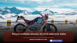Royal Enfield shows its first electric bike