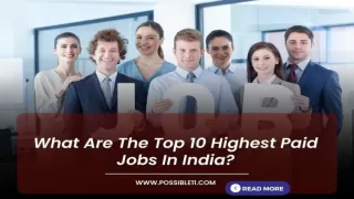 What Are The Top 10 Highest Paid Jobs In India?