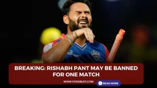 Breaking: Rishabh Pant may be banned for one match