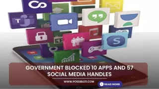 Government blocked 10 apps and 57 social media handles