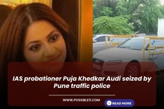IAS probationer Puja Khedkar Audi seized by Pune traffic police
