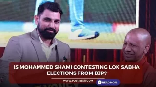 Is Mohammed Shami contesting Lok Sabha elections from BJP?