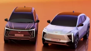 Mahindra BE.05, XUV.e9 and XUV.e8 spotted testing in Ladakh