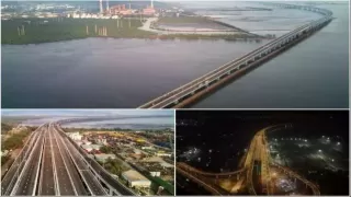 Modern technology has been used in Atal Setu Bridge