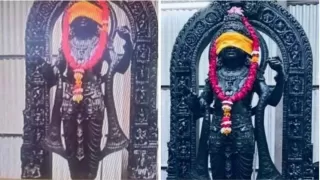 Ram Mandir: First glimpse of Lord Shri Ram seated in the sanctum sanctorum