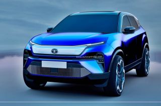 Tata Safari EV spotted again during testing