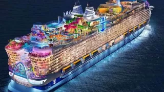 The world largest cruise set sail for the first time, with 40 restaurants