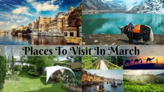 Top 8 Best Places to visit in India in March 