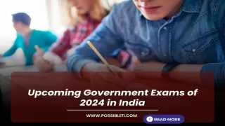 Upcoming Government Exams of 2024 in India