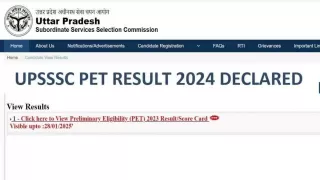 UPSSSC PET Result: Result of preliminary eligibility test released