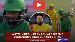 Watch Video: Kieron Pollard hit five consecutive sixes on Rashid Khan