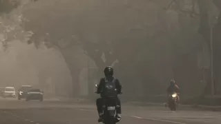 Delhi AQI Near 400: Chilli-Spray Picture