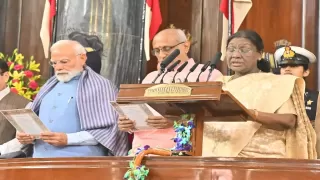 President Attends Grand Constitution Day Event at Sadan