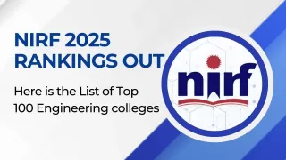 Top 100 Engineering Colleges in India 2025: NIRF Rankings