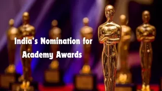 Which movie is selected for Oscars from India 2025?