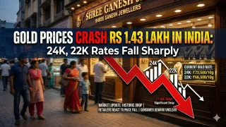 Gold Prices Crash Rs 1.43 Lakh