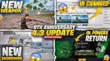 PUBG Mobile 4.3 Update: 8th Anniversary, New UI, Graphics & WOW Rewards