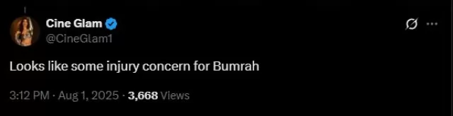 Fans' reaction on Jasprit Bumrah being released from the Test squad