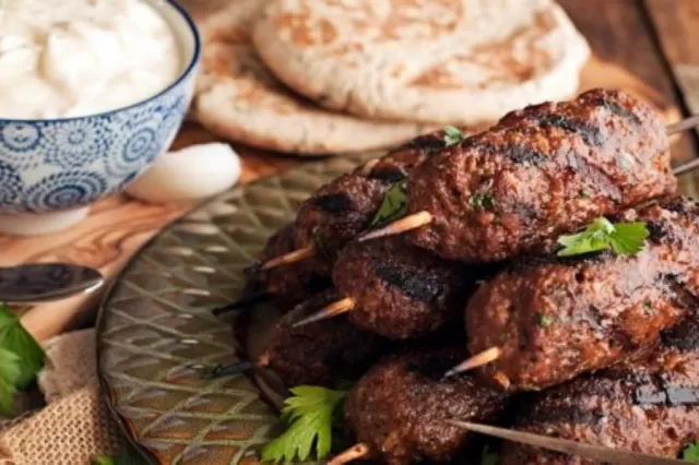 Arbi Kofta with Mint Yoghurt Dip