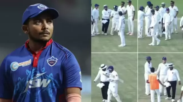 Video: Prithvi Shaw Tries to Hit Musheer Khan with Bat, Watch Full Fight 