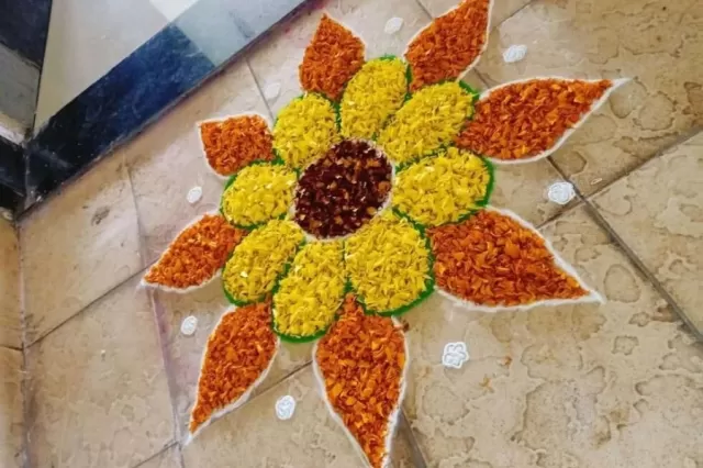Floral Rangoli Design