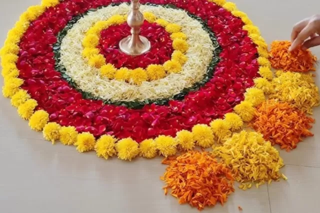 Floral Rangoli Designs