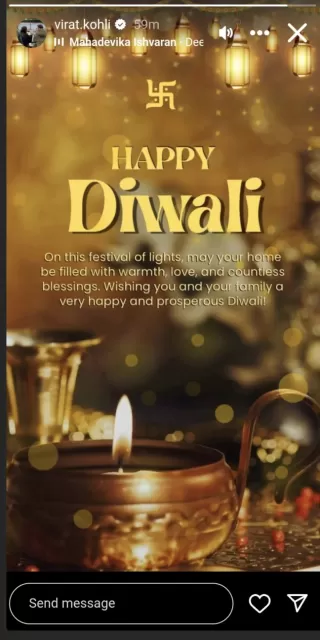 virat kohli diwali