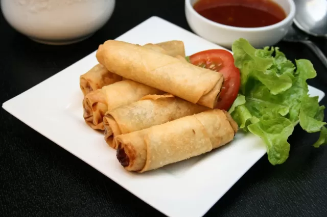 East-West Vegetarian Spring Rolls
