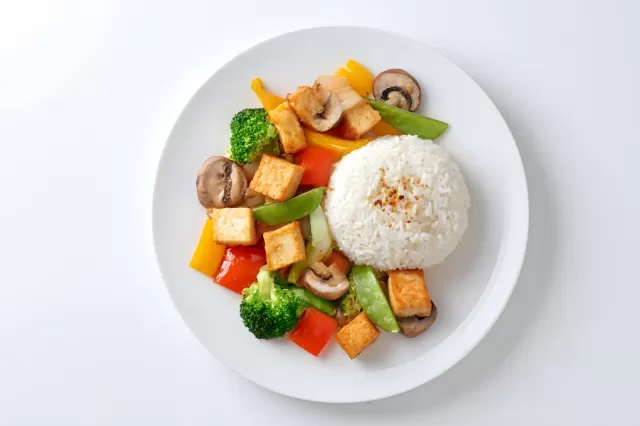 Stir-Fried Tofu With Rice