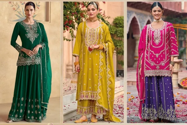 Embroidered Bottom Suits: A New Styling Trend for Eid