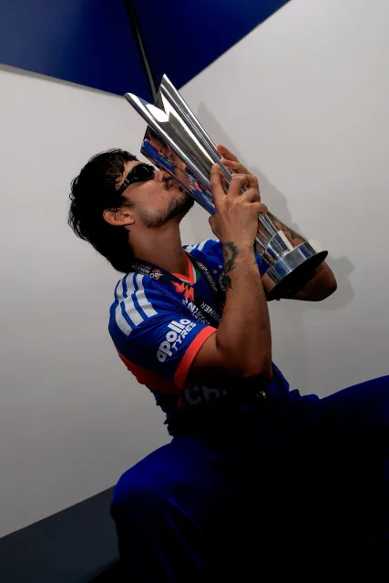 Team India HD Wallpaper with T20 World Cup 2026 Trophy, Download