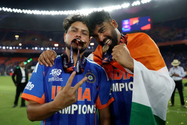 Team India HD Wallpaper with T20 World Cup 2026 Trophy, Download