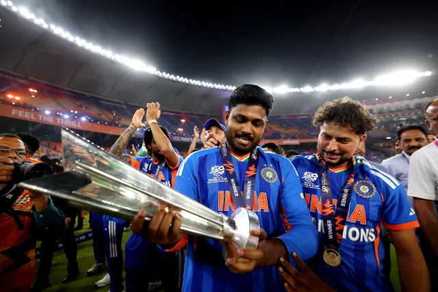 Team India HD Wallpaper with T20 World Cup 2026 Trophy, Download