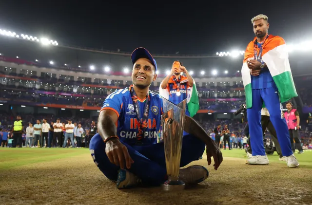 Team India HD Wallpaper with T20 World Cup 2026 Trophy, Download