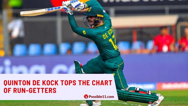 Quinton de Kock tops the chart of run-getters