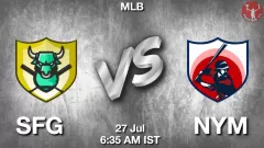 SFG vs NYM Match Result