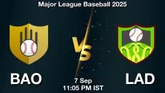 BAO vs LAD Match Result