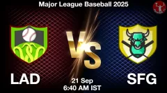 LAD vs SFG Match Result
