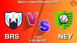 BRS vs NEY Match Preview & Latest Updates - <small>Wed, 01 Oct 03:38 AM IST</small>