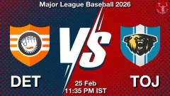 DET vs TOJ Match Result
