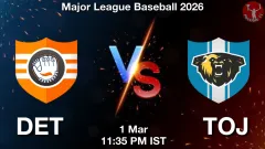 DET vs TOJ Match Result
