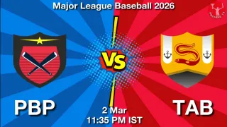 PBP vs TAB Baseball Player Stats, Team News &