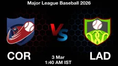 COR vs LAD Match Result