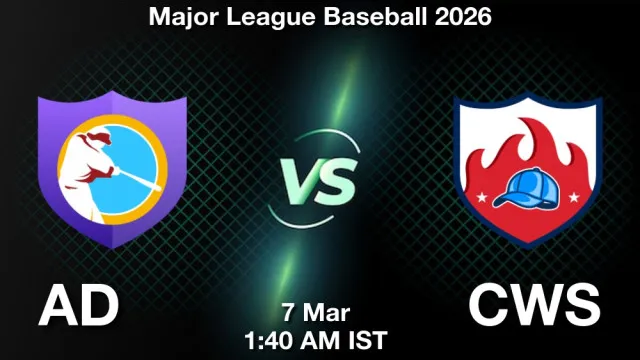 AD vs CWS ड्रीम11 भविष्यवाणी, फैंटेसी बेसबॉल टीम - 07 मार्च 2026
