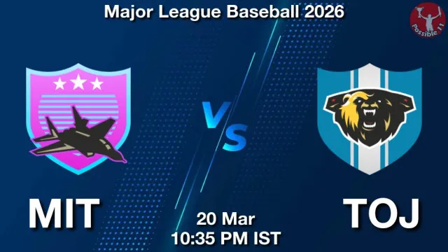 MIT vs TOJ Match Previews and Baseball Tips