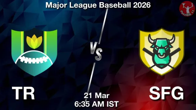 TR vs SFG Match Previews and Baseball Tips