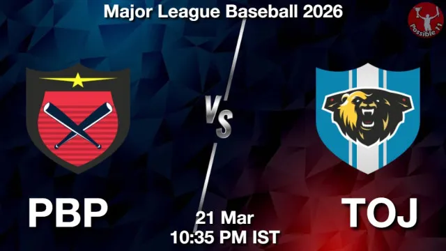 PBP vs TOJ Match Previews and Baseball Tips