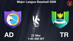AD vs TR Match Result