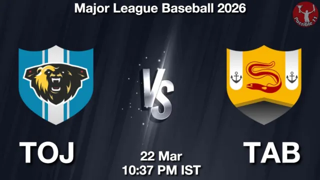 TOJ vs TAB Match Previews and Baseball Tips